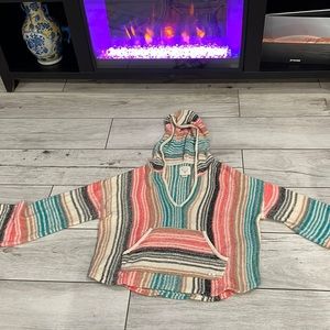 NWOT Billabong poncho style hoodie